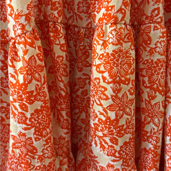 Band of the Free Vibrant Orange Floral Mini Dress - Picture 6 of 8